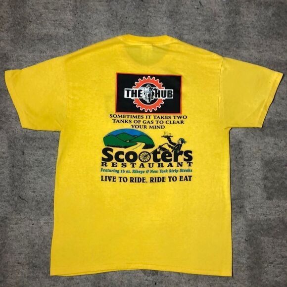 Vintage “Scooter’s Restaurant at The Hub Motel” T-Shirt | 2-sided | Medium - Picture 3 of 6